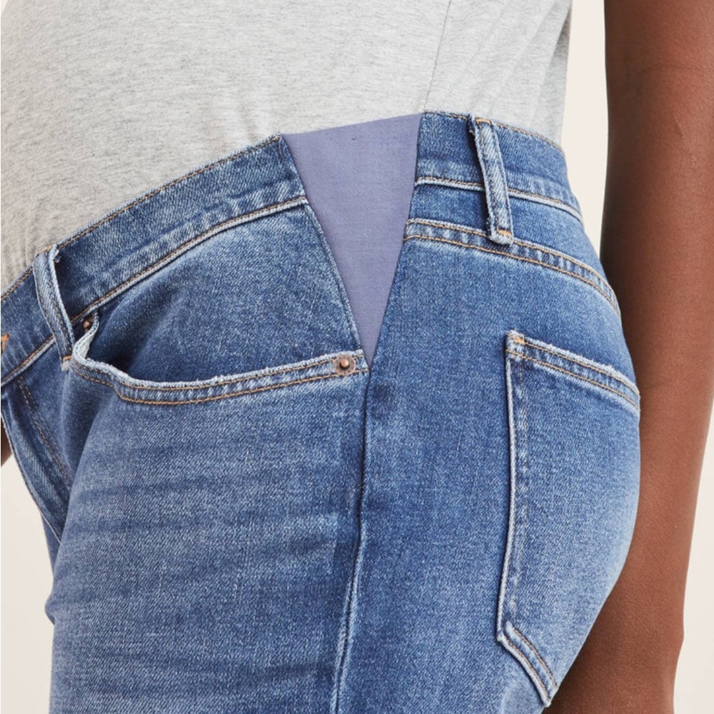 Hatch Boyfriend Maternity Jeans Indigo